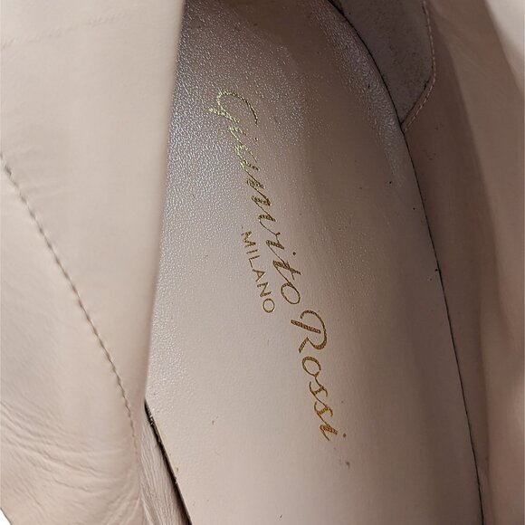 Gianvito Rossi Women Neutrals Gold Boots Animal Print Leather sz 10US 40EU - Picture 10 of 10